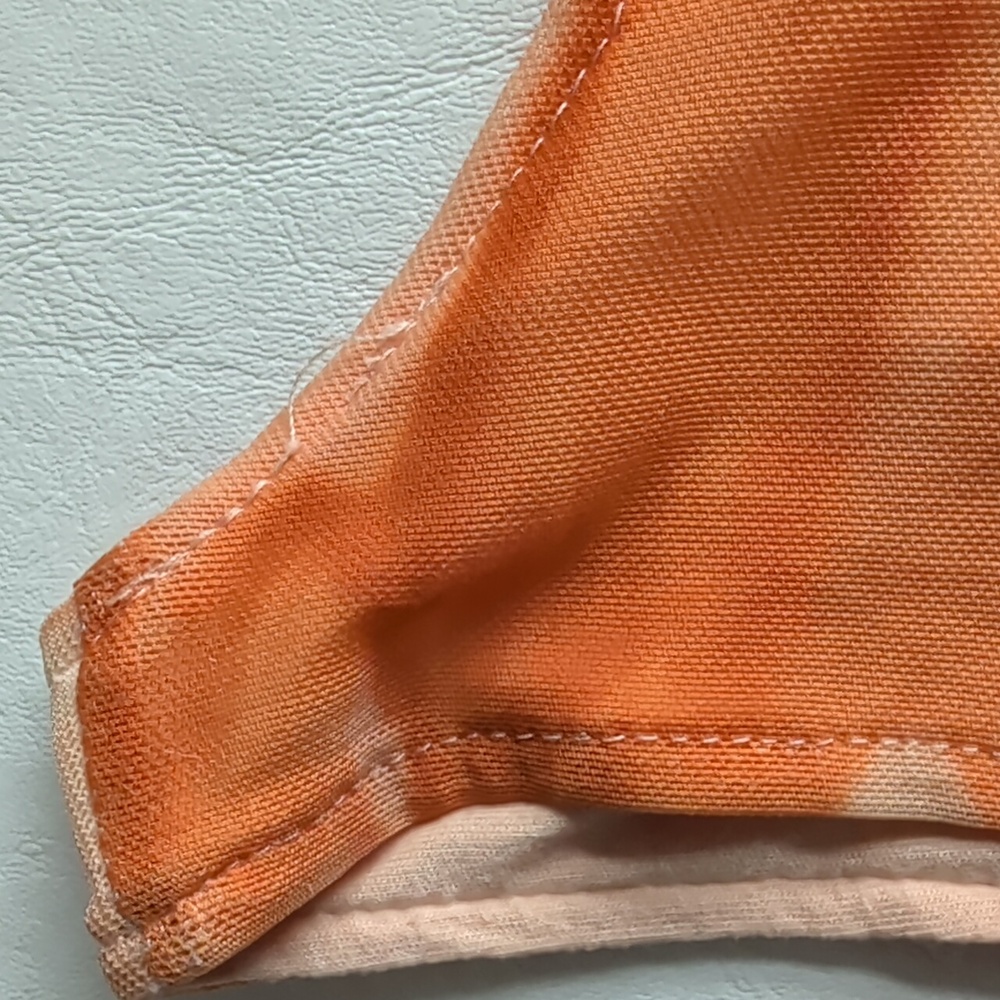 Revolve x House of Harlow 1960 Dress Ruched Maxi Sleeveless Orange Women's Sz L - Picture 7 of 11